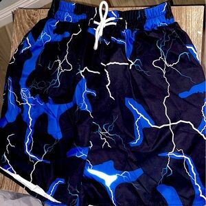 Medium blue boys basketball shorts